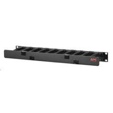 APC Horizontal Cable Manager, 1U x 4" Deep, Single-Sided with Cover