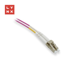 LYNX duplexní patch kabel MM, OM4, LC/LC, 50/125µm, 3m LYNX duplexní patch kabel MM, OM4, LC/LC, 50/125µm, 3m