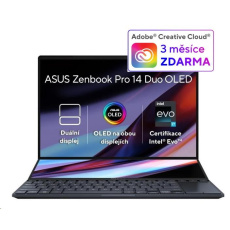 ASUS NTB Zenbook Pro (UX8402VU-OLED026WS), i7-13700H, 14.5" 2880x1800, 16GB, 1TB SSD, RTX 4050, W11 Home, Black