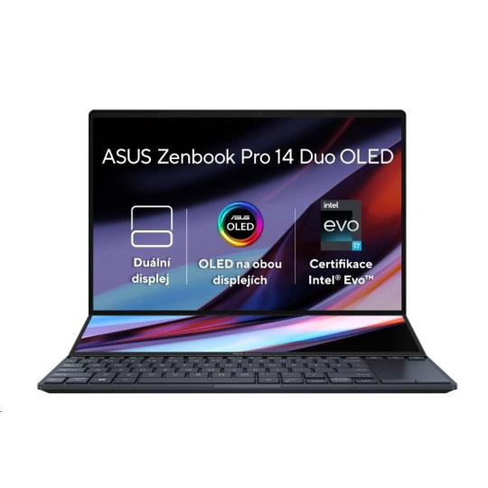 ASUS NTB Zenbook Pro (UX8402VU-OLED026WS), i7-13700H, 14.5" 2880x1800, 16GB, 1TB SSD, RTX 4050, W11 Home, Black