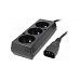 Prodlužovací přívod 3x230V pro UPS (IEC320-C14), 30cm