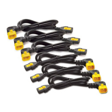 APC Power Cord Kit (6 ks), Locking, C13 to C14, (90°), 0.6m