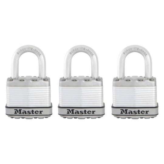 MasterLock Excell M1EURTRI Set 3 ks titanových visacích zámků