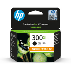 HP 300XL Black Ink Cart, 12 ml, CC641EE (600 pages)