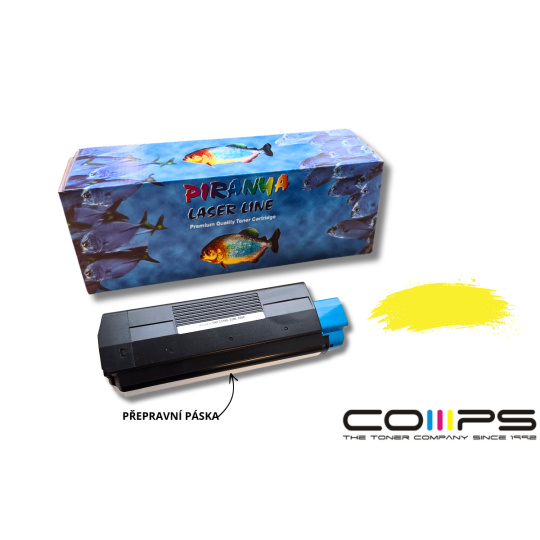 OKI C3100 (42804513) PIRANHA - alternativní žlutý toner