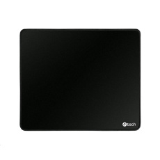 BAZAR C-TECH Podložka pod myš MP-01, černá, 320x270x4mm, obšité okraje, "POŠKOZENÝ OBAL"