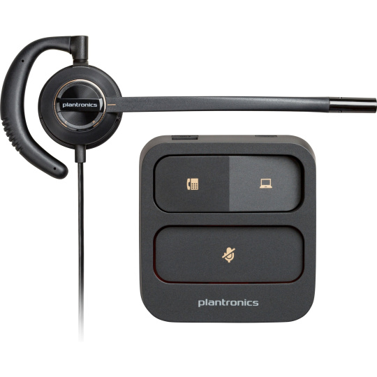 Poly EncorePro 530D with Quick Disconnect Discreet Digital Headset TAA