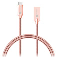 CONNECT IT Wirez Steel Knight Micro USB - USB, metallic rose-gold, 1 m