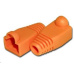 PremiumCord 25ks Krytek konektoru RJ45 - oranžová