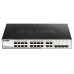 D-Link DGS-1210-16 20-port Gigabit Smart Switch, 16x GbE, 4x RJ45/SFP, fanless