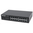 Intellinet 16-port Gigabit Ethernet Switch, 16x GbE, fanless