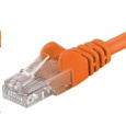 PREMIUMCORD Patch kabel UTP RJ45-RJ45 CAT5e 0.25m oranžová