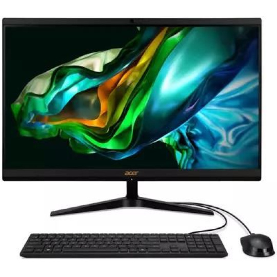 ACER PC AiO Aspire C24-1800, i3-1305U, 23,8" FHD,8GB, 512GB M.2 SSD,Intel UHD,W11Pro,USB KB+mouse,Black