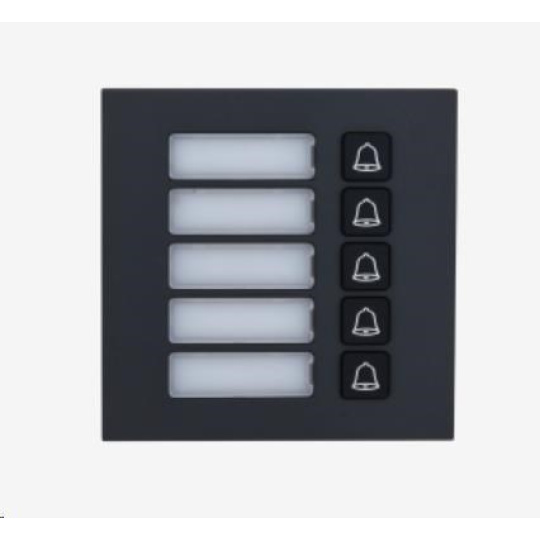 Dahua VTO4202FB-MB5, IP dveřní stanice, modulární, modul 5x tlačítko, černá