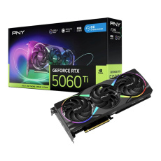 PNY VGA NVIDIA GeForce RTX 5060 Ti ARGB Triple Fan 8GB OC, RTX 5060 Ti OC, 8GB GDDR7, 3xDP, 1xHDMI