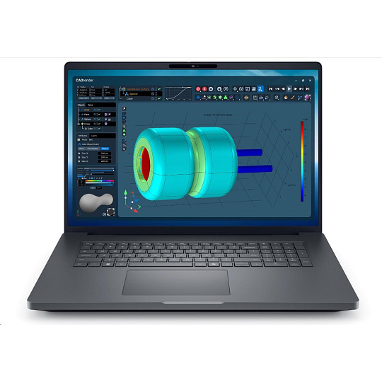 DELL NTB Pro Max Plus 18 MB18250/U9-285HX/32GB/1TSSD/18" QHD+/IR Cam/NVI RTX 3000/No AC Adapt/WLAN/Bck Kb/W11P/3Y PS NBD