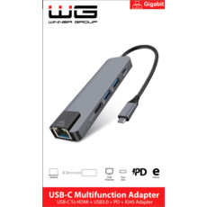 WG - Type-C HUB / HDMI / RJ45 / USB3.0 / hlinik WG - Type-C HUB / HDMI / RJ45 / USB3.0 / hlinik