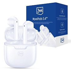3mk bezdrátová stereo sluchátka FlowBuds 6.0 black, nabíjecí pouzdro, černá