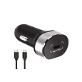 WG - Autonabíječka 1x USB-C, PD 20 W, + kabel Type-C na Type-C, černá