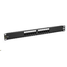 Solarix Patch panel 12 x RJ45 CAT5E UTP 150 MHz černý SX12-5E-UTP-BK