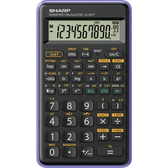 SHARP kalkulačka - EL-501T - fialová (balení blister)