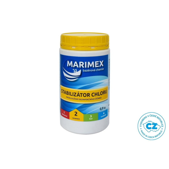 Marimex stabilizátor chloru 0,9 kg - snižuje ztráty chloru způsobené UV zářením