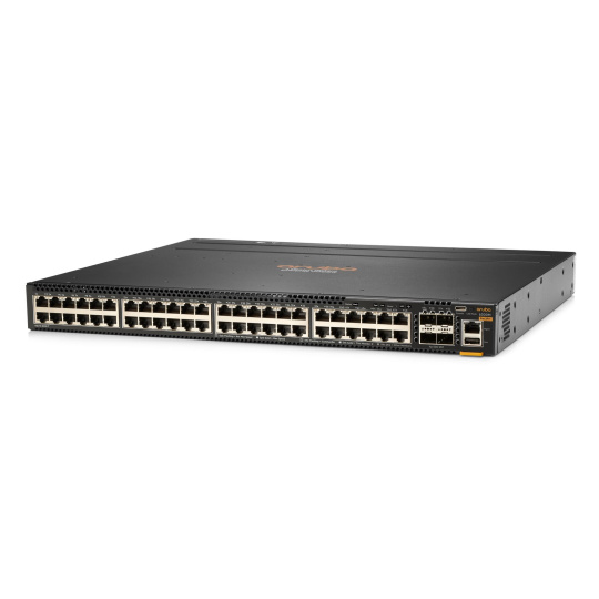 Aruba 6300M 48-port 1GbE and 4-port SFP56 Power-to-Port 2 Fan Trays 1 PSU Bundle JL762A RENEW