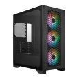 Cooler Master case Elite 301, mATX, Průhledná bočnice, 3x 120mm ARGB Fan, Černá