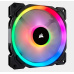 CORSAIR ventilátor LL Series, LL140 RGB, 140mm Dual Light Loop RGB LED PWM Fan, Single Pack