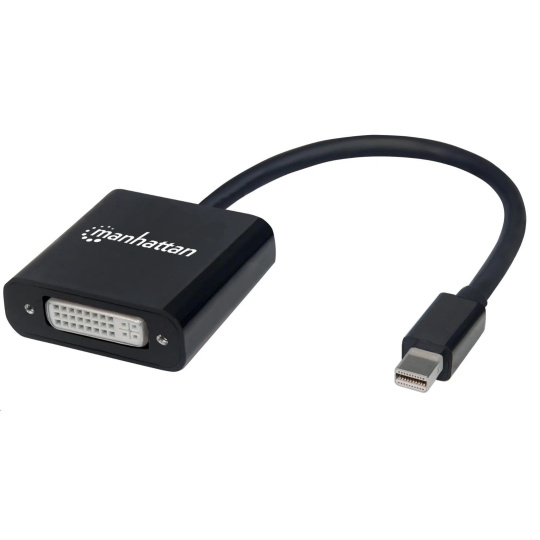 MANHATTAN Adapter mini DP na DVI-I, aktivní, černá