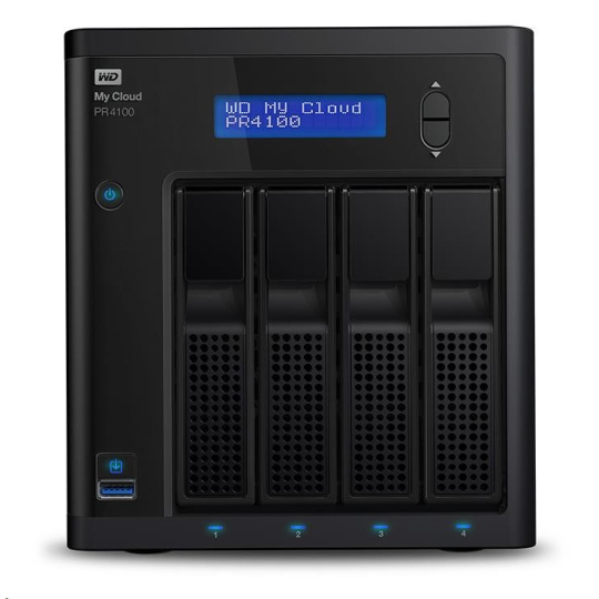 WD My CLOUD PR 4100, 40 TB (4x10TB) 3,5", RJ45, NAS