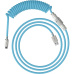 HyperX USB-C Coiled Cable Light Blue-White - Příslušenství ke klávesnici