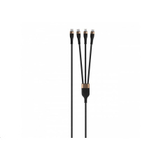 WG - Datový kabel 3v1 Type-C na Type-C na Lightning na Micro USB, 1,5 metrů, 5A, 100W, černá WG - Datový kabel 3v1 Type-C na Type-C na Lightning na Micro USB, 1,5 metrů, 5A, 100W, černá