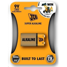 JCB SUPER alkalická baterie 6LR61/9V, blistr 1 ks