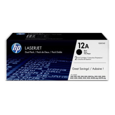 Toner HP Q2612AD(HP 1010), černá, originální toner, 2x2000s Toner HP Q2612AD(HP 1010), černá, originální toner, 2x2000s