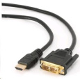 GEMBIRD Kabel HDMI - DVI 4,5m (M/M, DVI-D, Single Link, zlacené kontakty, stíněný)