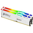 KINGSTON DIMM DDR5 64GB (Kit of 2) 6000MT/s CL40 FURY Beast Bílá RGB XMP