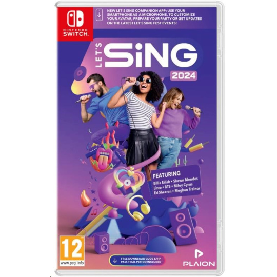 Switch hra Let’s Sing 2024 (bez mikrofonů)