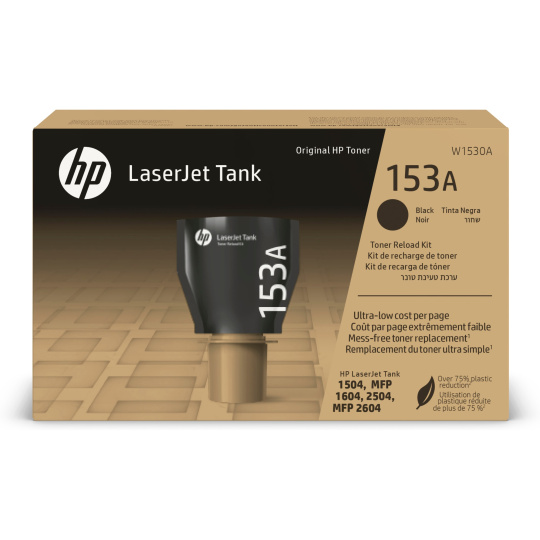 HP 153A Black Original LaserJet Tank Toner Reload Kit (W1530A) (2.500 pages)