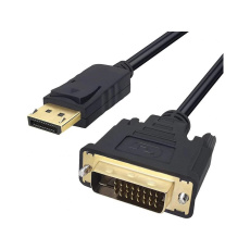 WG Video kabel propojovací DisplayPort (male) to DVI-I Dual Link (male) / 1,8m / black WG Video kabel propojovací DisplayPort (male) to DVI-I Dual Link (male) / 1,8m / black
