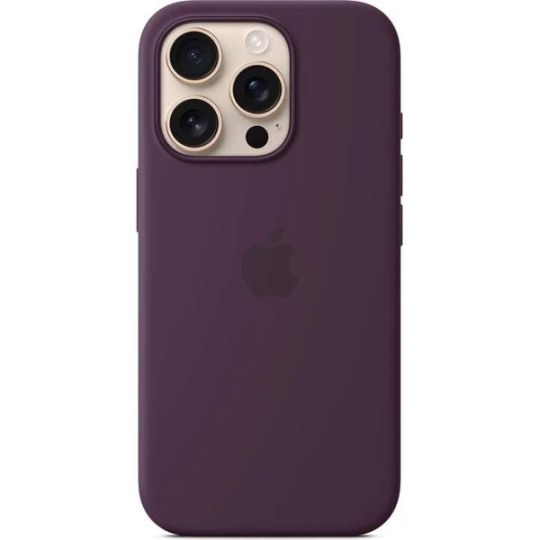 APPLE iPhone 16 Pro Silicone Case with MagSafe - Plum APPLE iPhone 16 Pro Silicone Case with MagSafe - Plum