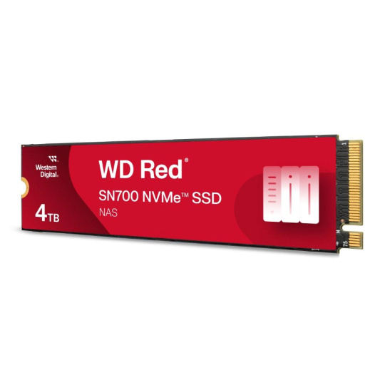 WD RED SSD NVMe 4TB PCIe SN700 Powered by SanDisk, Geb3 8GB/s, (R:3400/W:3100 MB/s) TBW 5100 WD RED SSD NVMe 4TB PCIe SN700 Powered by SanDisk, Geb3 8GB/s, (R:3400/W:3100 MB/s) TBW 5100