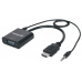 MANHATTAN převodník z HDMI na VGA + audio (HDMI Male to VGA Female, with audio, Polybag)