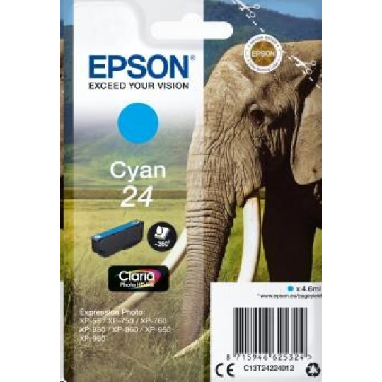 EPSON ink bar Singlepack "Slon" Cyan 24 Claria Photo HD Ink