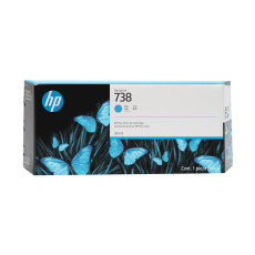 HP 738 300-ml Cyan DesignJet Ink Cartridge HP 738 300-ml Cyan DesignJet Ink Cartridge