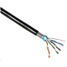 POŠKOZENÝ OBAL - FTP kabel LYNX Cat5E, drát, dvojitý venkovní PE+PVC, černý, 305m cívka - BAZAR POŠKOZENÝ OBAL - FTP kabel LYNX Cat5E, drát, dvojitý venkovní PE+PVC, černý, 305m cívka - BAZAR
