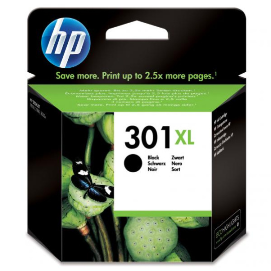 ORIGINÁLNÍ inkoustová cartridge HP CH563EE (HP 301XL), černá