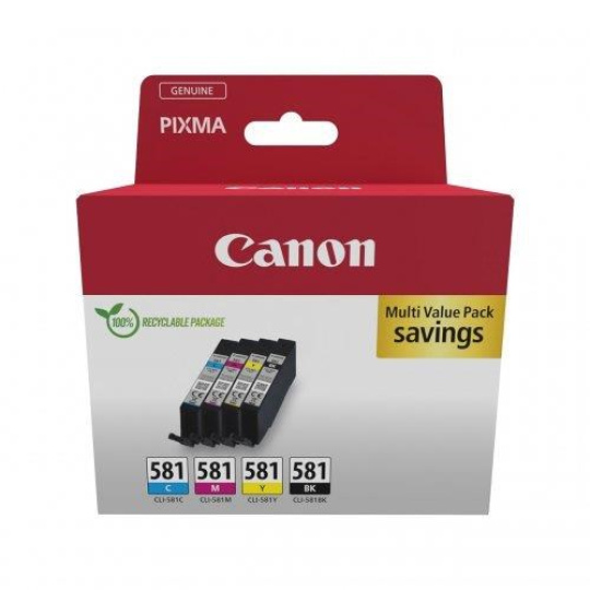 Canon CARTRIDGE CLI-581 C/M/Y/BK MULTI-PACK pro PIXMA TS615x, TS625x, TS635x, TS815x, TS825x, TS835x, TS915x (200 str.)