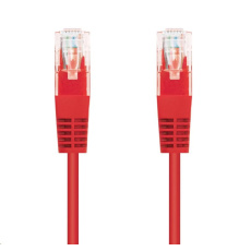 C-TECH kabel patchcord Cat5e, UTP, červený, 1m