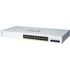 Cisco switch CBS220-24FP-4G (24xGbE,4xSFP,24xPoE+,382W)